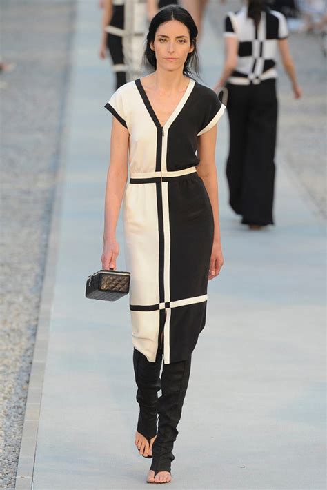 chanel white and black dress|Chanel Dresses .